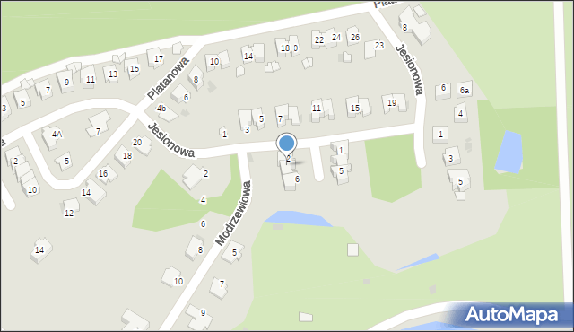 Kędzierzyn-Koźle, Jaworowa, 4, mapa Kędzierzyna-Koźle