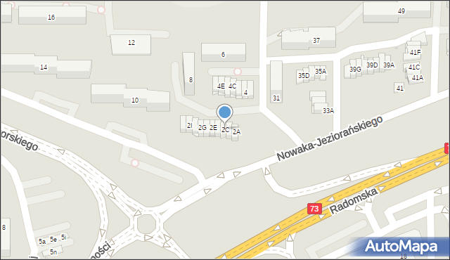 Kielce, Jaworskiego Mieczysława, ks. bp., 2C, mapa Kielc