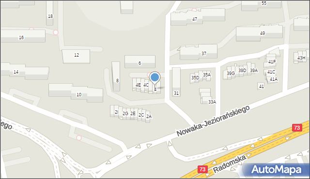 Kielce, Jaworskiego Mieczysława, ks. bp., 4, mapa Kielc