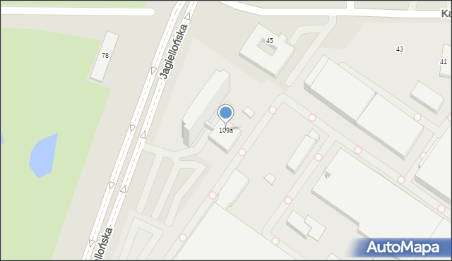 Kielce, Jagiellońska, 109a, mapa Kielc