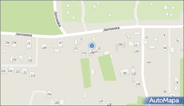 Kielce, Janowska, 15F, mapa Kielc