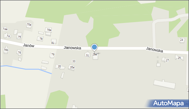 Kielce, Janowska, 29e, mapa Kielc