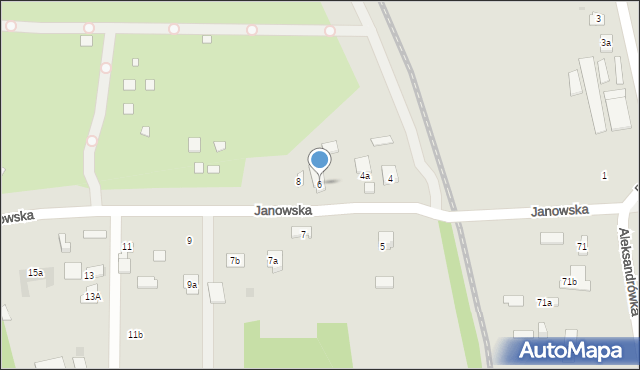 Kielce, Janowska, 6, mapa Kielc