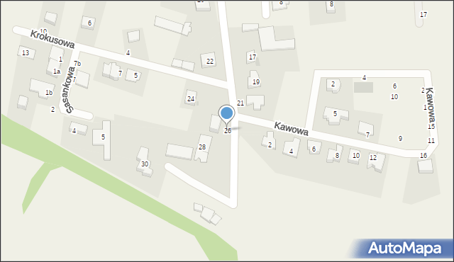 Kiełczówek, Jarzębinowa, 26, mapa Kiełczówek