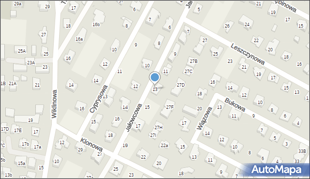 Kiełpin, Jałowcowa, 13, mapa Kiełpin