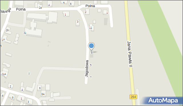 Kleczew, Jagodowa, 3, mapa Kleczew
