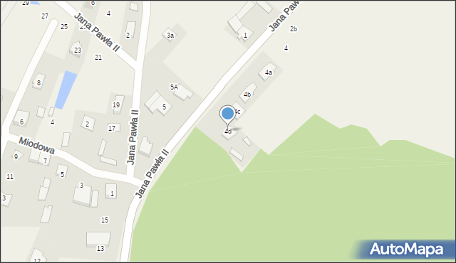 Klembów, Jana Pawła II, 4d, mapa Klembów
