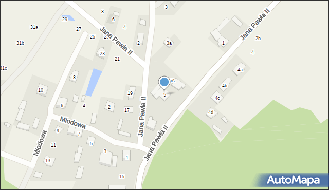 Klembów, Jana Pawła II, 5, mapa Klembów