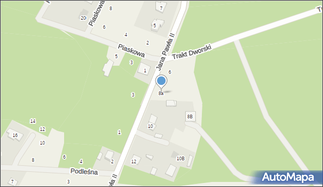 Klembów, Jana Pawła II, 8a, mapa Klembów