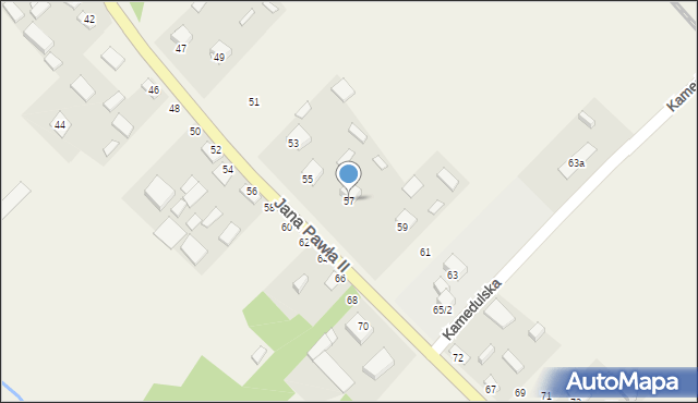 Kłoda, Jana Pawła II, 57, mapa Kłoda