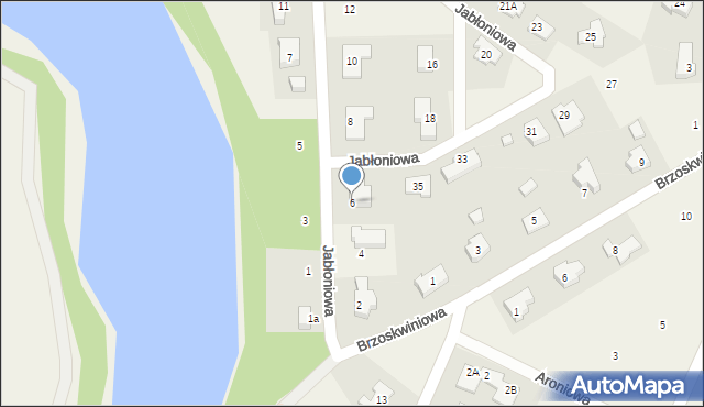 Kłodawa, Jabłoniowa, 6, mapa Kłodawa