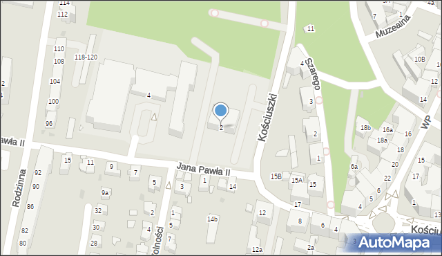 Kłodzko, Jana Pawła II, 2, mapa Kłodzka