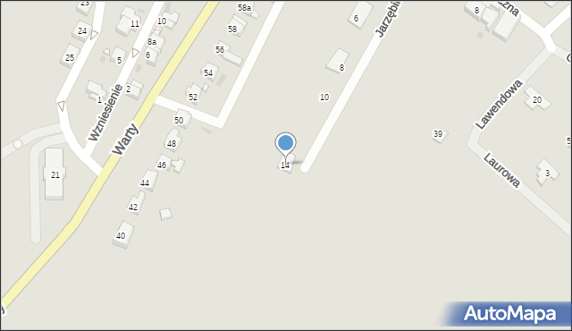 Kłodzko, Jarzębinowa, 14, mapa Kłodzka