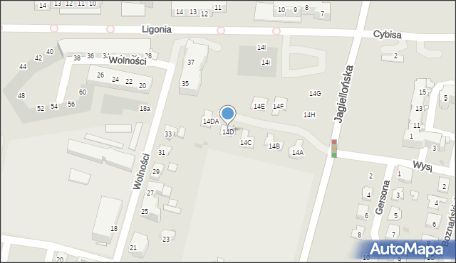 Kluczbork, Jagiellońska, 14D, mapa Kluczbork
