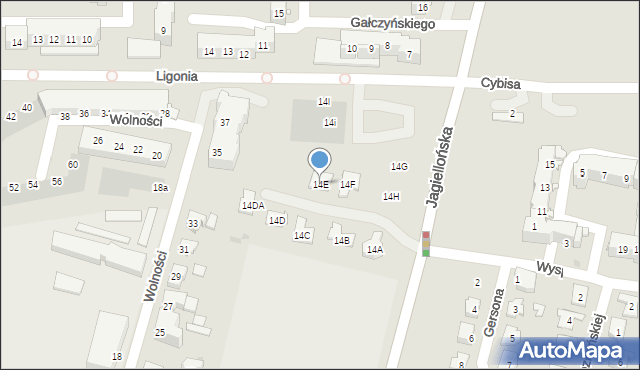 Kluczbork, Jagiellońska, 14E, mapa Kluczbork