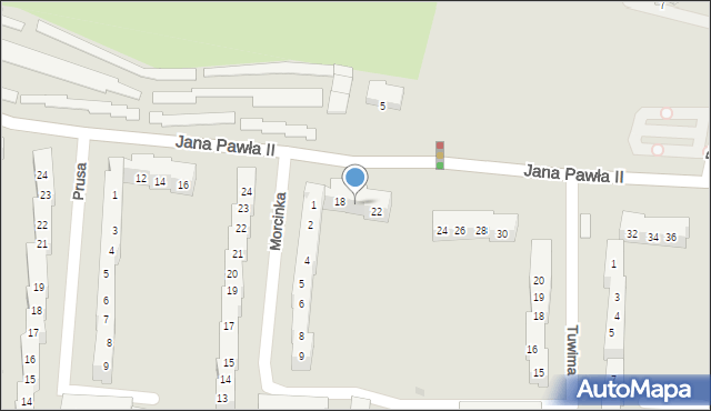 Kluczbork, Jana Pawła II, 20, mapa Kluczbork