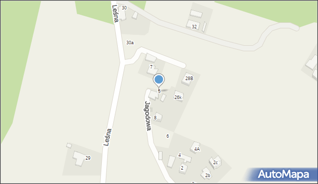 Kobielice, Jagodowa, 5, mapa Kobielice