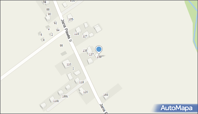 Kobylany, Jana Pawła II, 139, mapa Kobylany