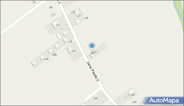 Kobylany, Jana Pawła II, 169, mapa Kobylany