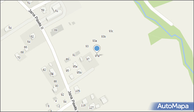 Kobylany, Jana Pawła II, 97a, mapa Kobylany
