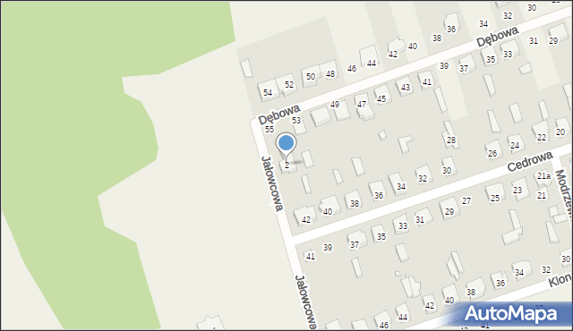 Kobylec, Jałowcowa, 2, mapa Kobylec