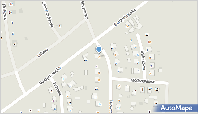 Kobylin, Jałowcowa, 2, mapa Kobylin