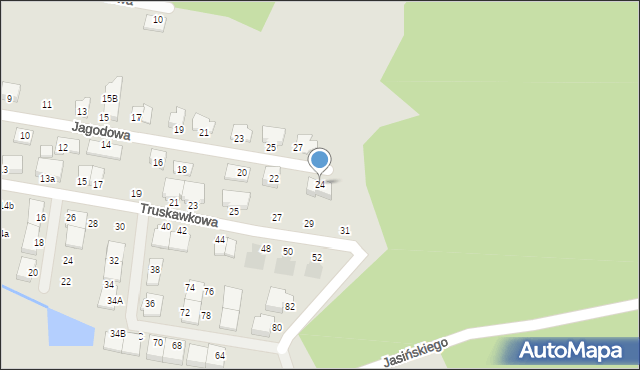 Kobyłka, Jagodowa, 24, mapa Kobyłka