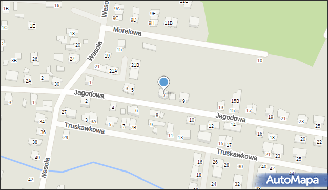 Kobyłka, Jagodowa, 7, mapa Kobyłka