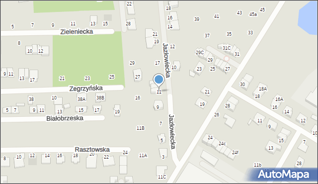 Kobyłka, Jazłowiecka, 11, mapa Kobyłka