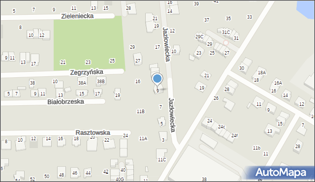 Kobyłka, Jazłowiecka, 9, mapa Kobyłka