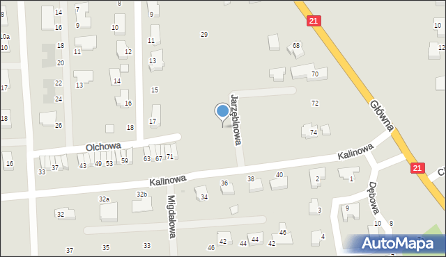 Kobylnica, Jarzębinowa, 13, mapa Kobylnica