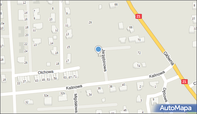 Kobylnica, Jarzębinowa, 17, mapa Kobylnica