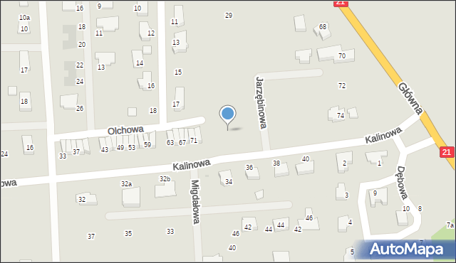 Kobylnica, Jarzębinowa, 5, mapa Kobylnica