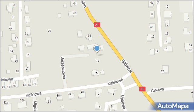 Kobylnica, Jarzębinowa, 8b, mapa Kobylnica