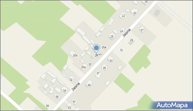 Kociołki, Jasna, 28, mapa Kociołki