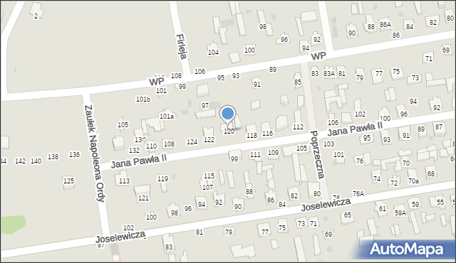 Kock, Jana Pawła II, 120, mapa Kock