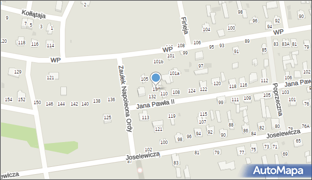 Kock, Jana Pawła II, 130, mapa Kock