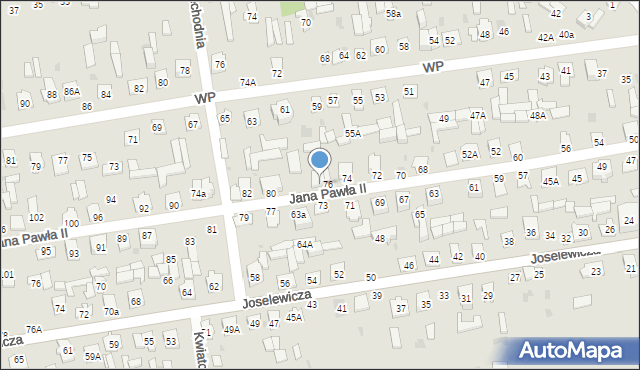 Kock, Jana Pawła II, 78, mapa Kock