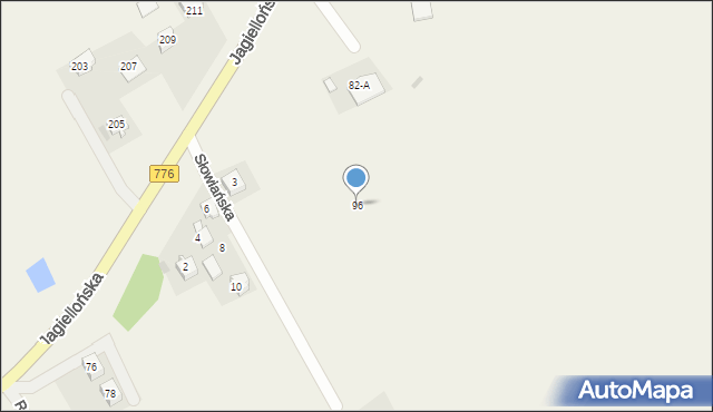 Kocmyrzów, Jagiellońska, 96, mapa Kocmyrzów