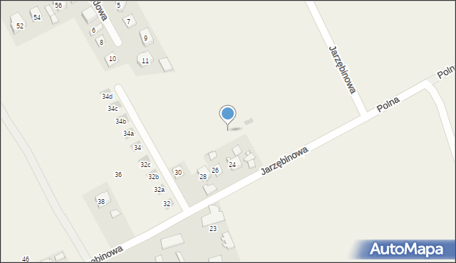 Kocmyrzów, Jarzębinowa, 22g, mapa Kocmyrzów