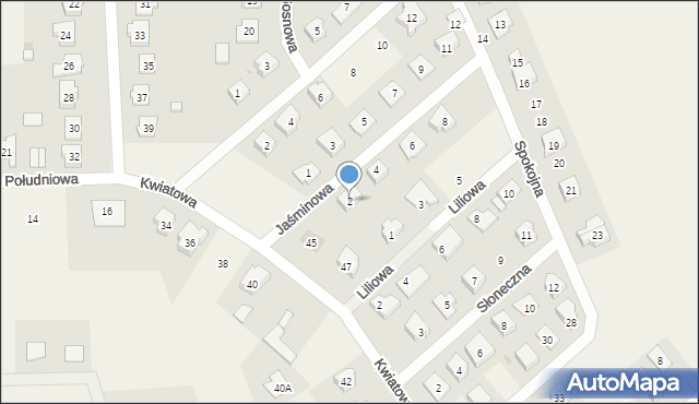 Kokoszkowy, Jaśminowa, 2, mapa Kokoszkowy