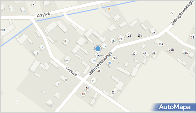 Kołaki Kościelne, Jałbrzykowskiego Romualda, ks. abp., 15, mapa Kołaki Kościelne