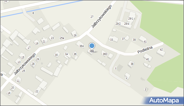 Kołaki Kościelne, Jałbrzykowskiego Romualda, ks. abp., 36C, mapa Kołaki Kościelne