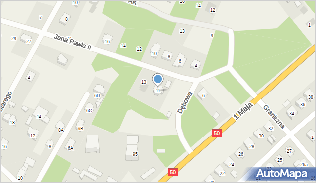 Kołbiel, Jana Pawła II, 11, mapa Kołbiel