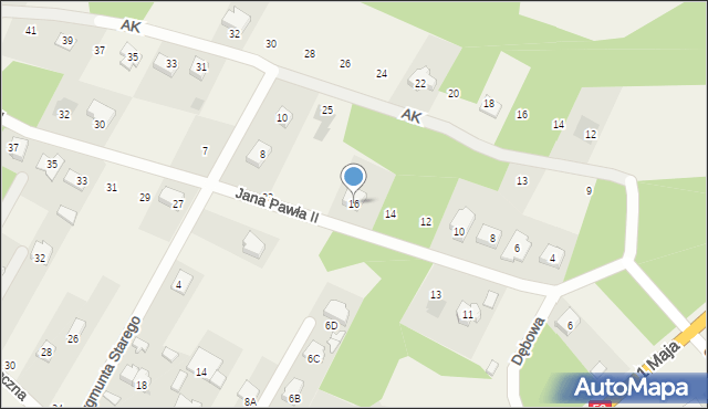 Kołbiel, Jana Pawła II, 16, mapa Kołbiel