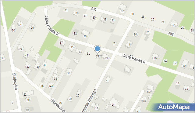Kołbiel, Jana Pawła II, 29, mapa Kołbiel
