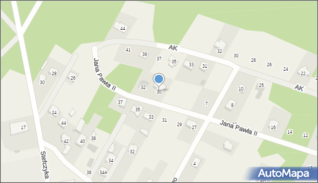 Kołbiel, Jana Pawła II, 30, mapa Kołbiel