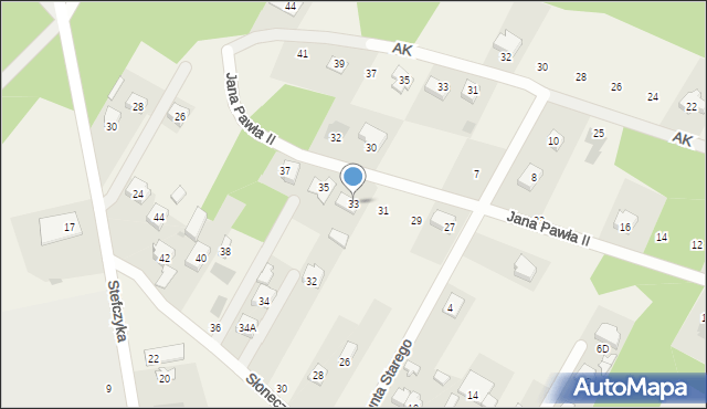 Kołbiel, Jana Pawła II, 33, mapa Kołbiel