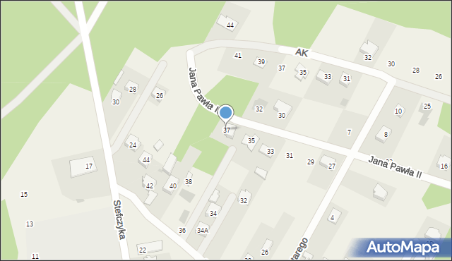 Kołbiel, Jana Pawła II, 37, mapa Kołbiel