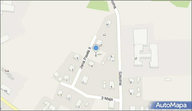 Kołczygłowy, Jana Pawła II, 8, mapa Kołczygłowy